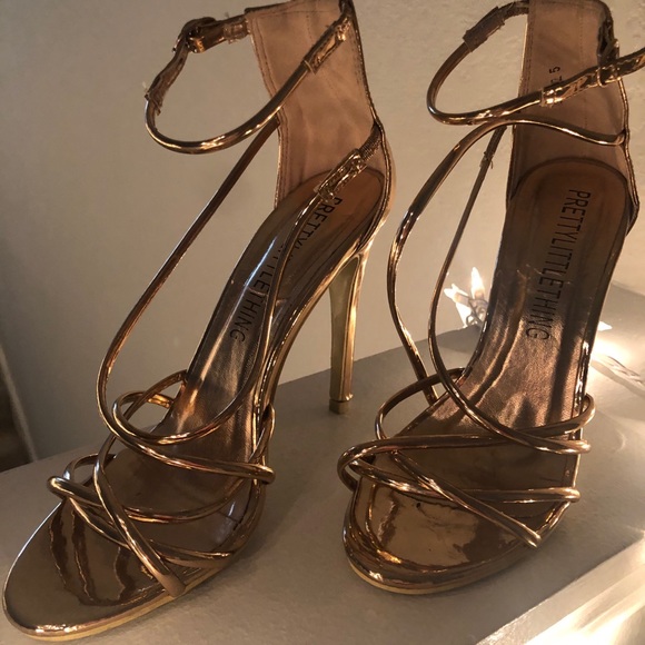 Rose gold strappy heels 😍 - Picture 2 of 5
